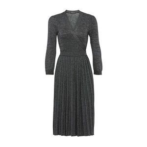 kate spade metallic wrap sweater dress